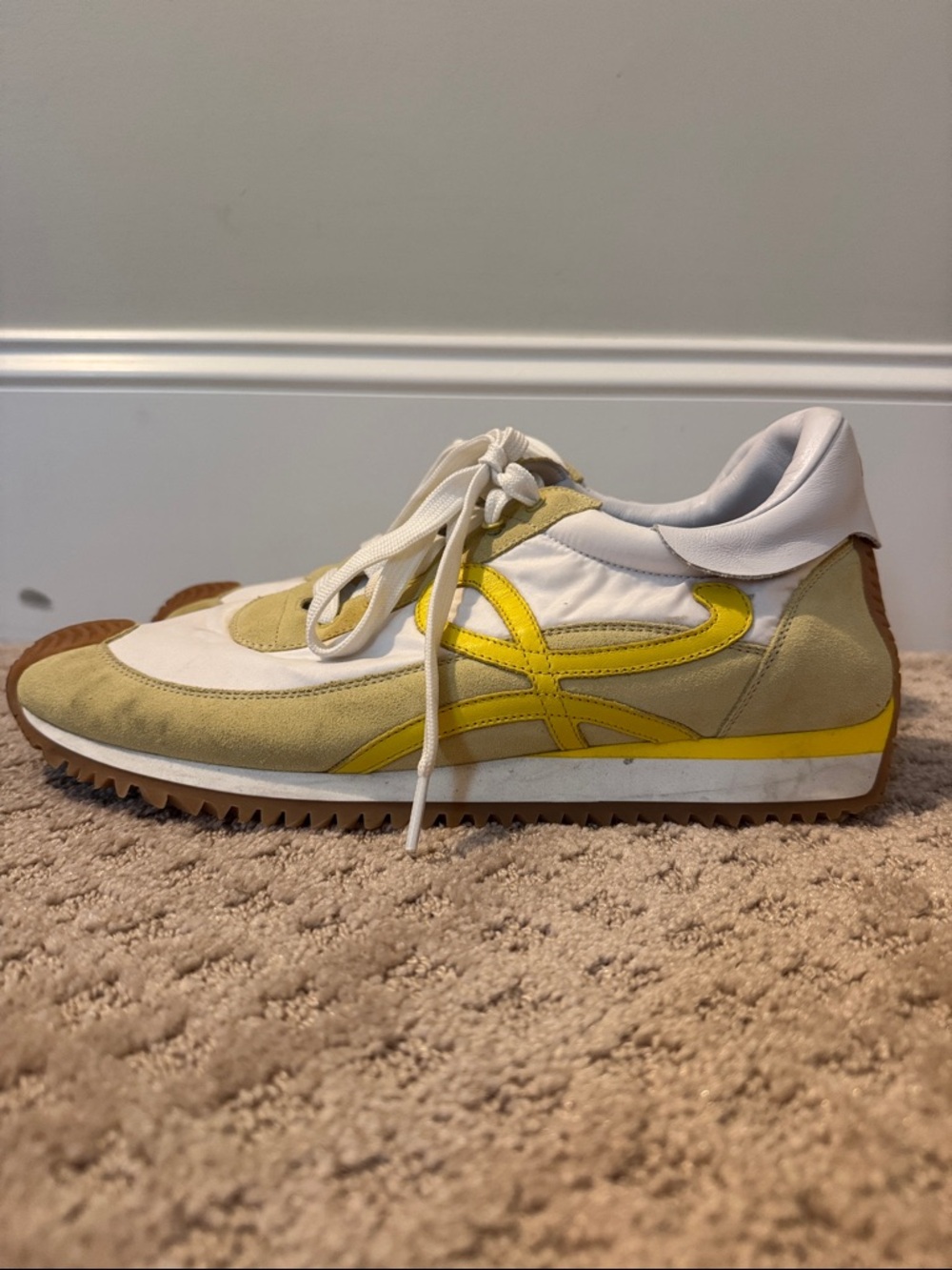 Loewe Flow Runner 2.0 Paula’s Ibiza White and Yellow Men’s Sneakers